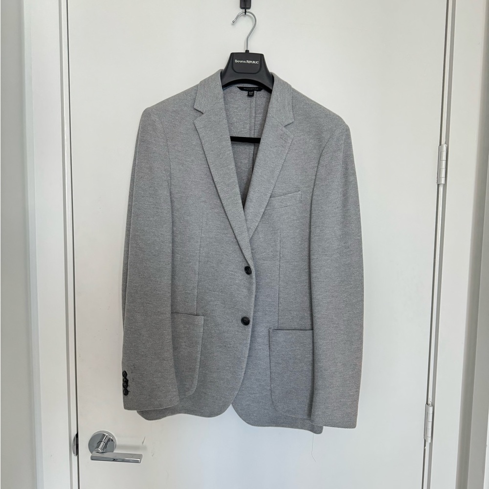 Men’s banana republic knit blazer grey 44R